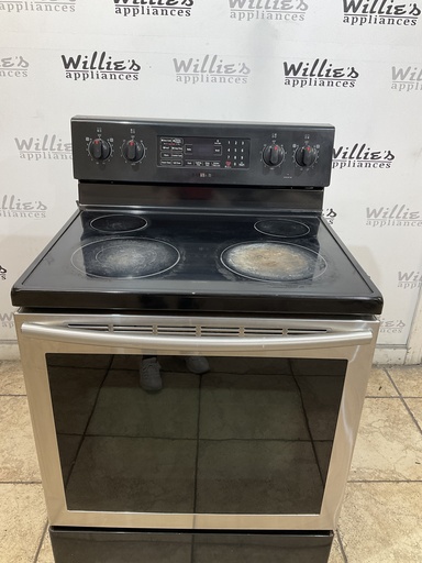 [105669] Samsung Used Electric Stove 30inches {no cord} (Stainless Steel) 