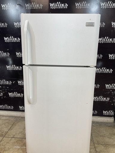 [105728] Frigidaire Used Refrigerator Top and Bottom 30x66 (White) 