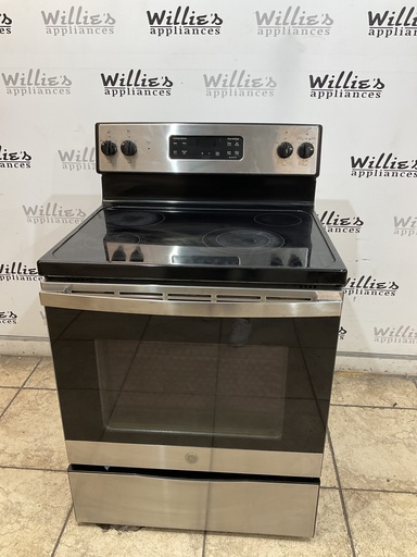 [105712] Ge Used Electric Stove 30inches {4 prong} 