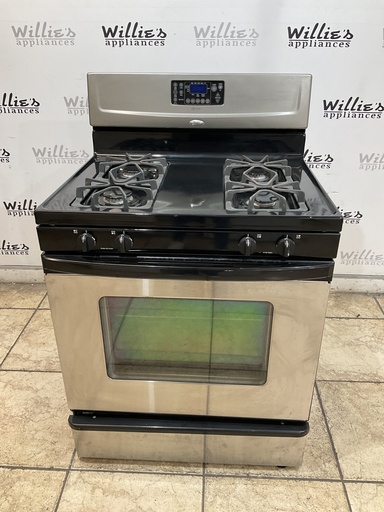 [105747] Whirlpool Used Natural Gas Stove 30inches (Stainless Steel) 