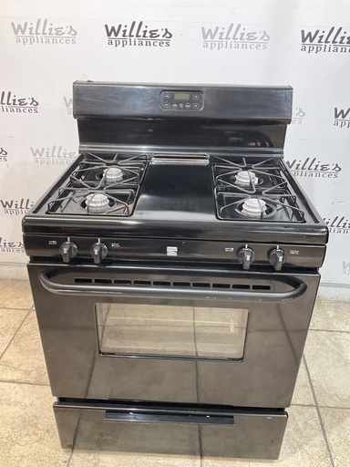 [105759] Kenmore Used Natural Gas Stove 30inches (black)