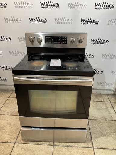 [105767] Samsung Used Electric Stove 220volts (40/50 AMP) 30inches {3 prong} (Stainless Steel) 
