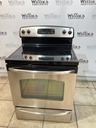 Ge Used Electric Stove 220volts (40/50 AMP) 30inches {no cord} (Stainless steel) 