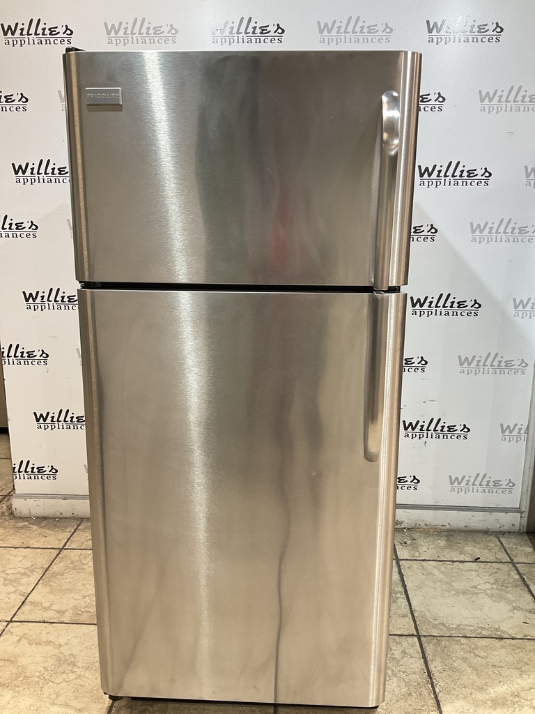 Frigidaire Used Refrigerator Top and Bottom 30x66 (stainless steel) 