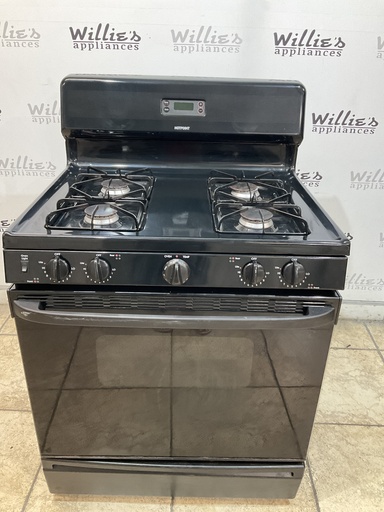 [105787] Hotpoint Used Natural Gas Stove 30inches (Black) 