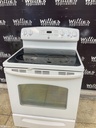 Ge Used Electric Stove 30inches {no cord} (White) 