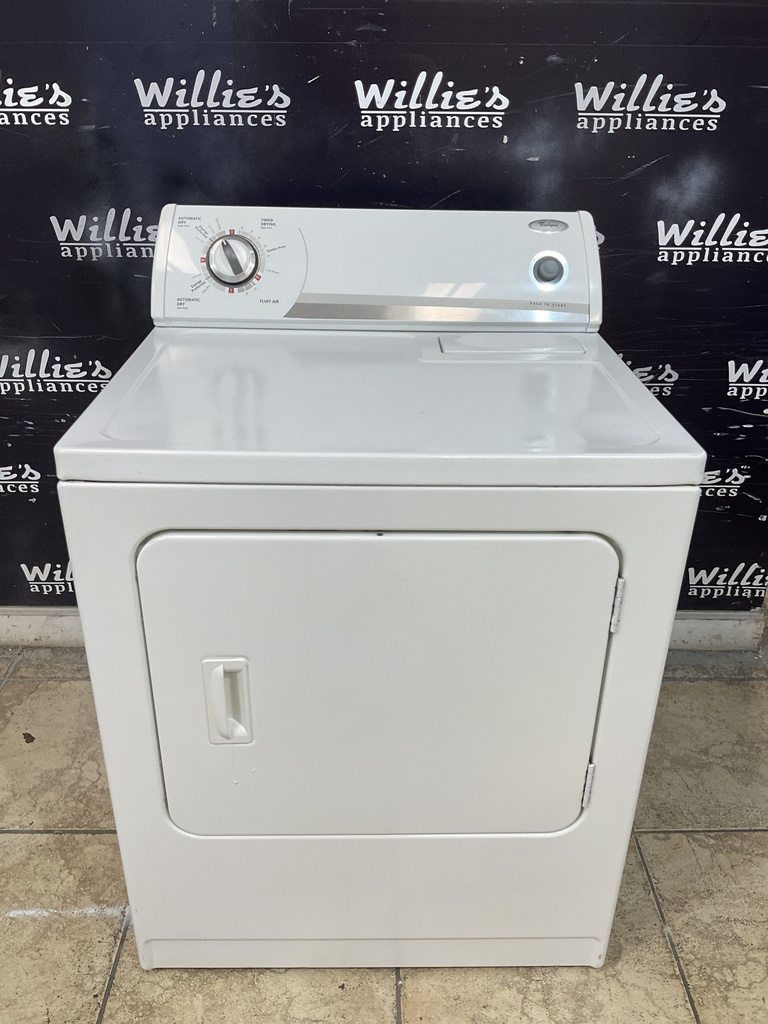 Whirlpool Used Electric Dryer 220volts (30 AMP) 29inches {4 prong} (White) 