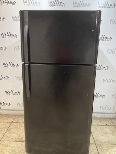 [105801] Kenmore Used Refrigerator Top and Bottom 30x66 (Black) 