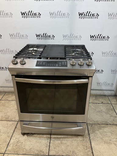 [105800] Ge Used Natural Gas Stove 30inches (stainless steel) 