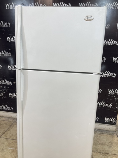[105831] Ge Used Refrigerator Top and Bottom 33x67 1/2” (White) 