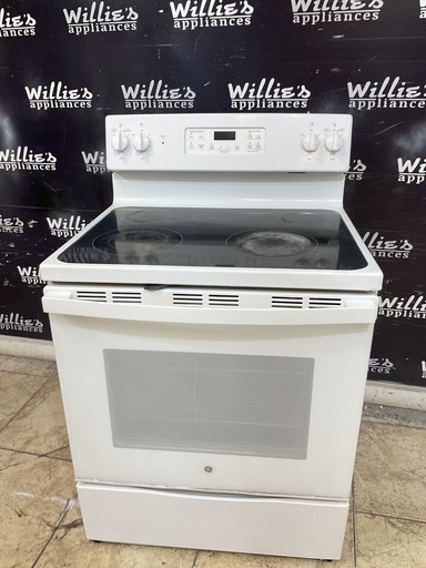 [105829] Ge Used Electric Stove 220volts (40/50 AMP) 30inches {3 prong} (White)n