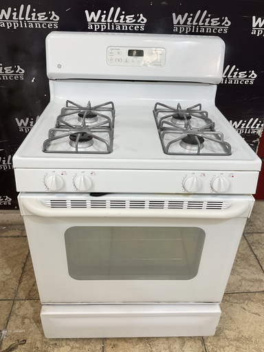 [105848] Ge Used Natural Gas Stove 30inches (White) 