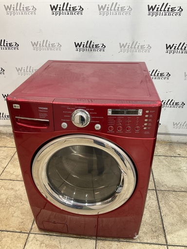 [105839] Lg Used Washer Front-load 27inches (red) 