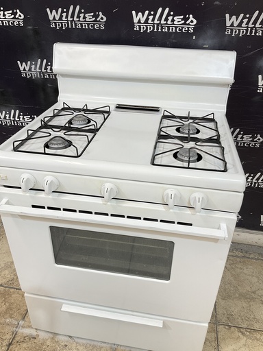 [105859] Frigidaire Used Natural Gas Stove 30inches (White) 
