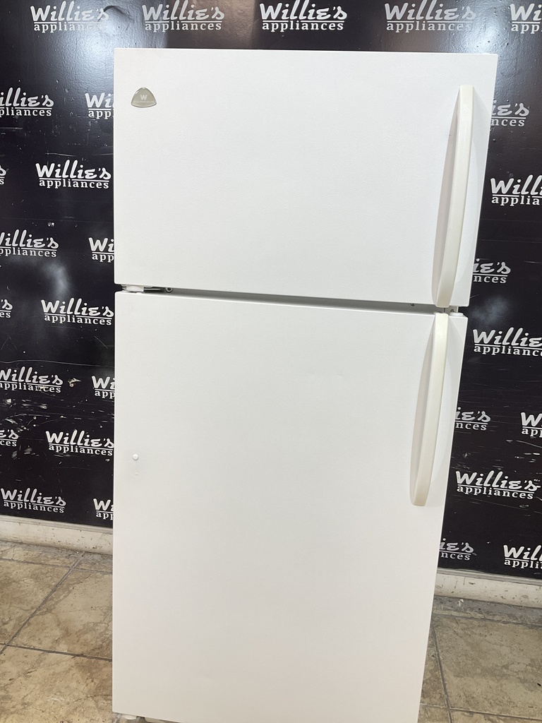 White Westinghouse Used Refrigerator Top and Bottom 30x66 (white) 