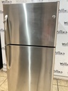 Ge Used Refrigerator Top and Bottom 30x66 1/2” (Stainless Steel) 