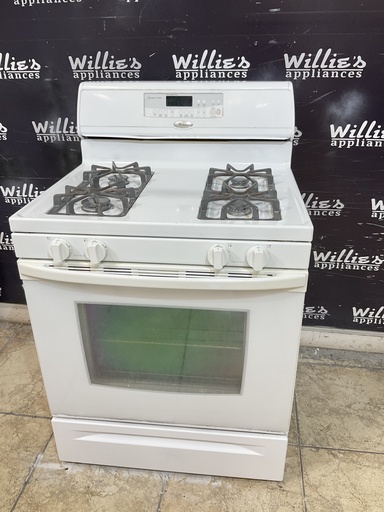 [105917] Whirlpool Used Natural Gas Stove 30inches (White) 