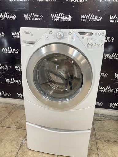 [105936] Whirlpool Used Washer Front-load 27inches (white) 