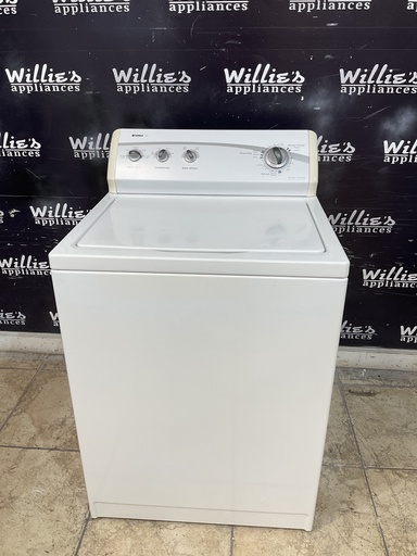 [105937] Kenmore Used Washer Top-load 27inches (white) 