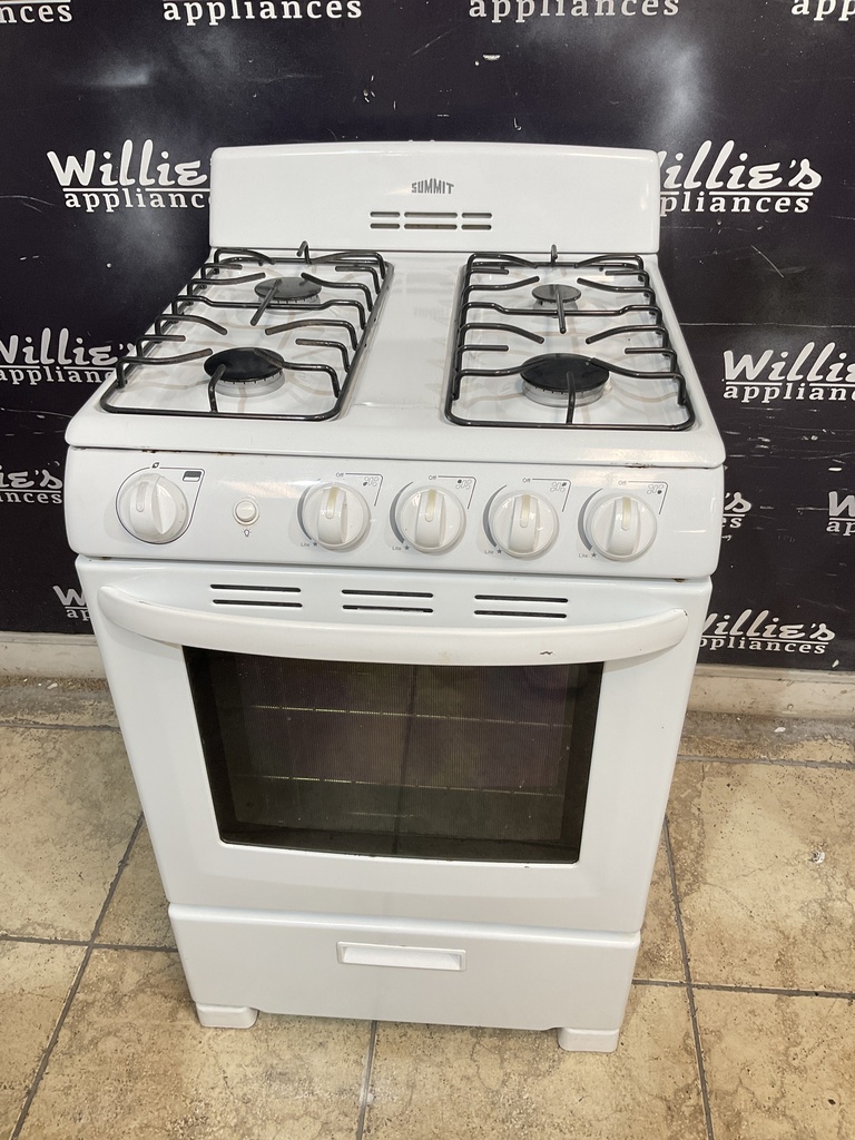 Summit Used Natural Gas Stove 24inches (White) 