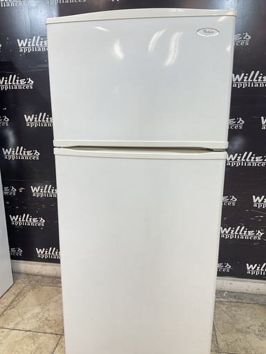 [105984] Whirlpool Used Refrigerator Top and Bottom 28 1/2’ x 66 (White) 