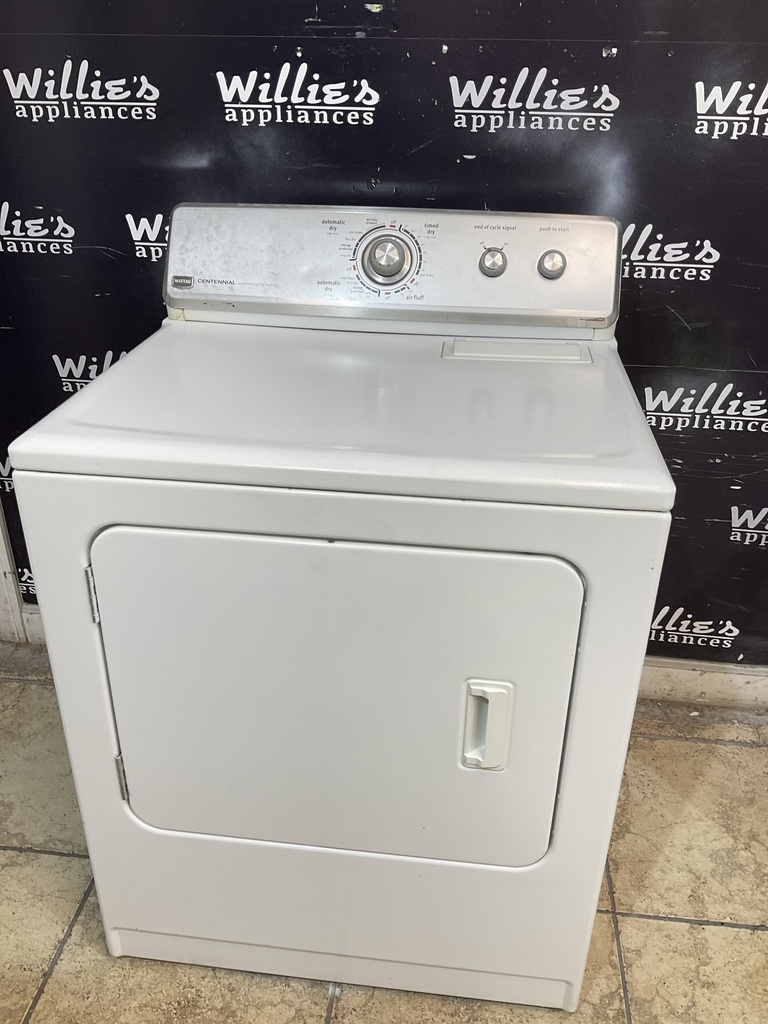 Maytag Used Electric Dryer 220volts (30 AMP) 29inches {3 prong} (White) 