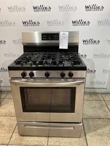 [106051] Frigidaire Used Natural Gas Stove 30inches (Stainless Steel) 