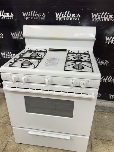 [106049] Frigidaire Used Natural Gas Stove 30inches (White) 