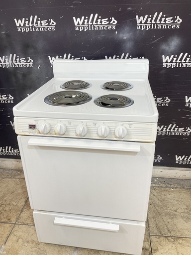 [106089] Premier Used  Electric Stove 220volts (40/50 AMP) 24inches {no cord} (White) 