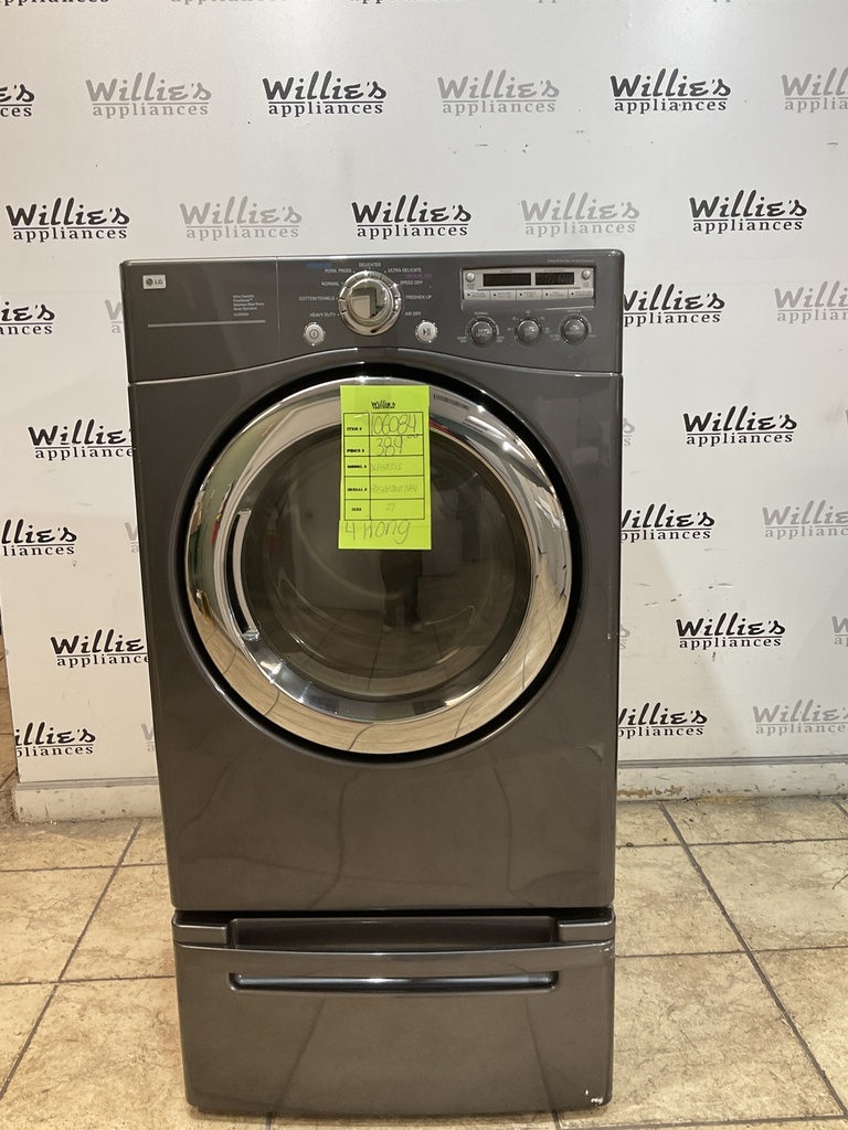 Lg Used Electric Dryer 220volts (30 AMP) 27inches {4 prong} (grey) 