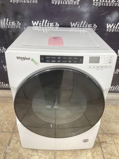 [106086] Whirlpool Used Natural Gas Dryer 27inches (White) 