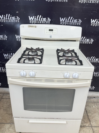 [106096] Kenmore Used Gas Propane Stove 30inches (Bisque) 