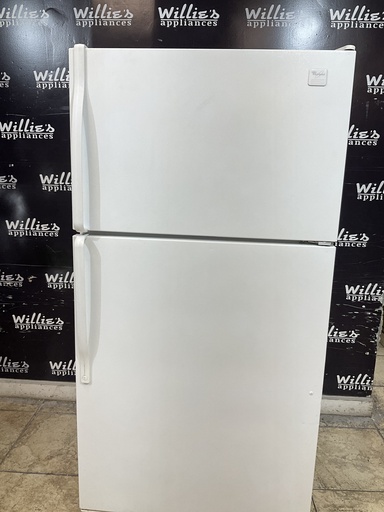 [106107] Whirlpool Used Refrigerator Top and Bottom 33x66 (white) 