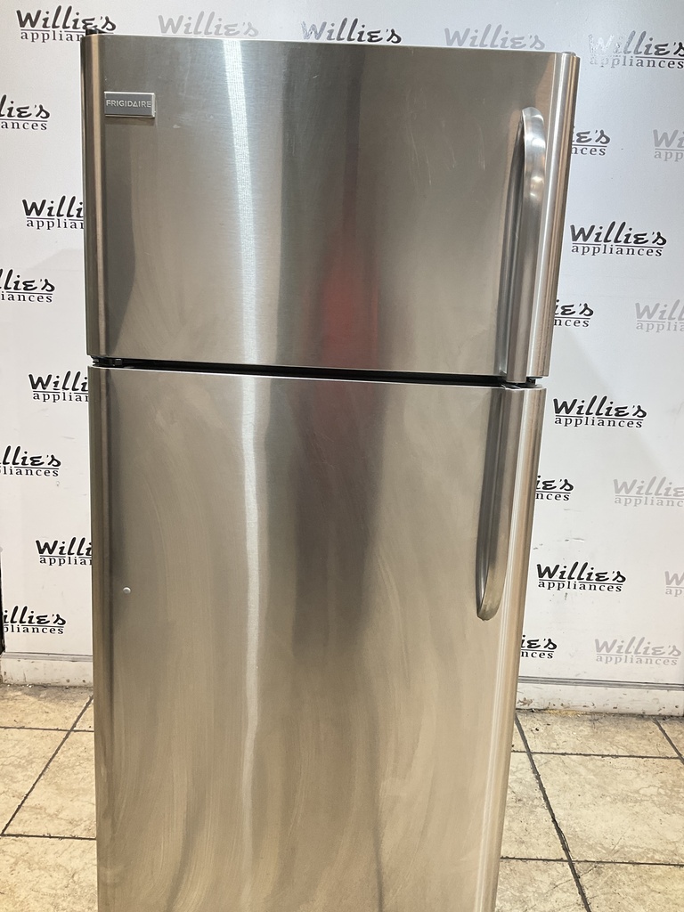 Frigidaire Used Refrigerator Top and Bottom 30x66 (stainless steel) 