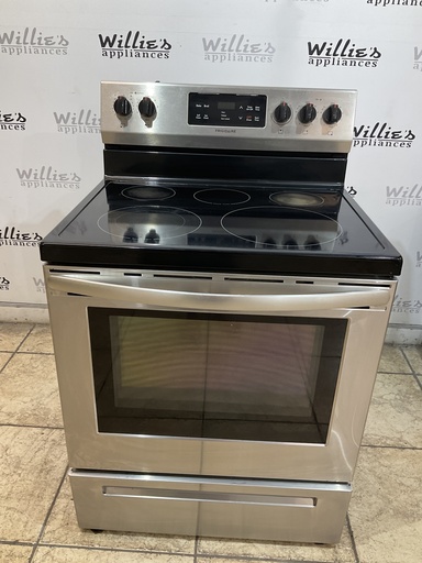 [106113] Frigidaire Used Electric Stove 30inches {4 prong} (Stainless Steel) 