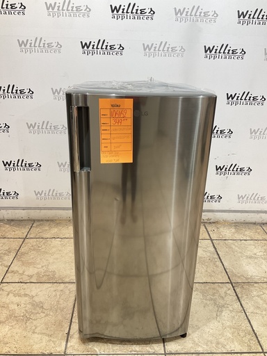 [106162] Lg New Open Box Mini Refrigerator With Freezer Single Door 21x44 1/2” (Stainless Steel) 