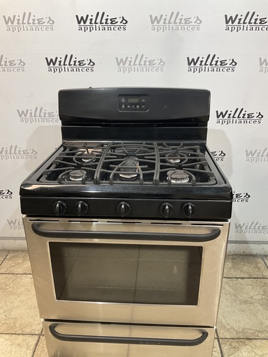 [106179] Kenmore Used Natural Gas Stove 30inches (Stainless Steel) 