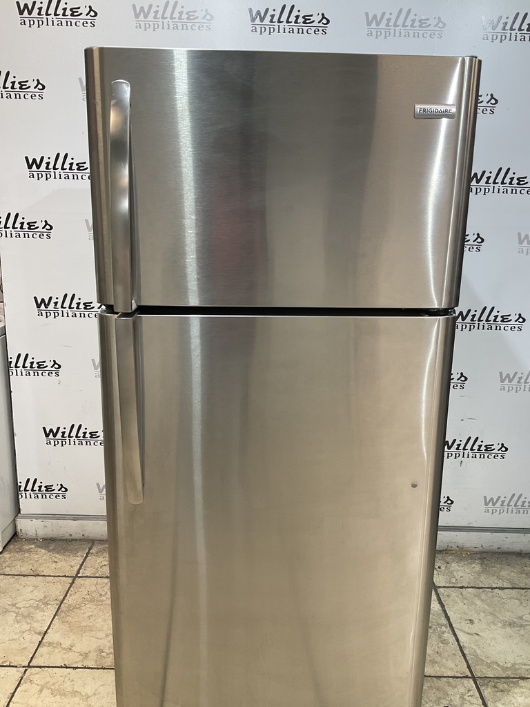 Frigidaire Used Refrigerator Top and Bottom 30x66 (Stainless Steel) 
