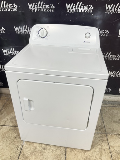 [106243] Amana Used Electric Dryer 220volts (30 AMP) 29inches {3 prong} (White) 