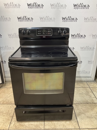 [106237] Kenmore Used Electric Stove 220volts (40/50 AMP) 30inches {4 prong} (Black) 
