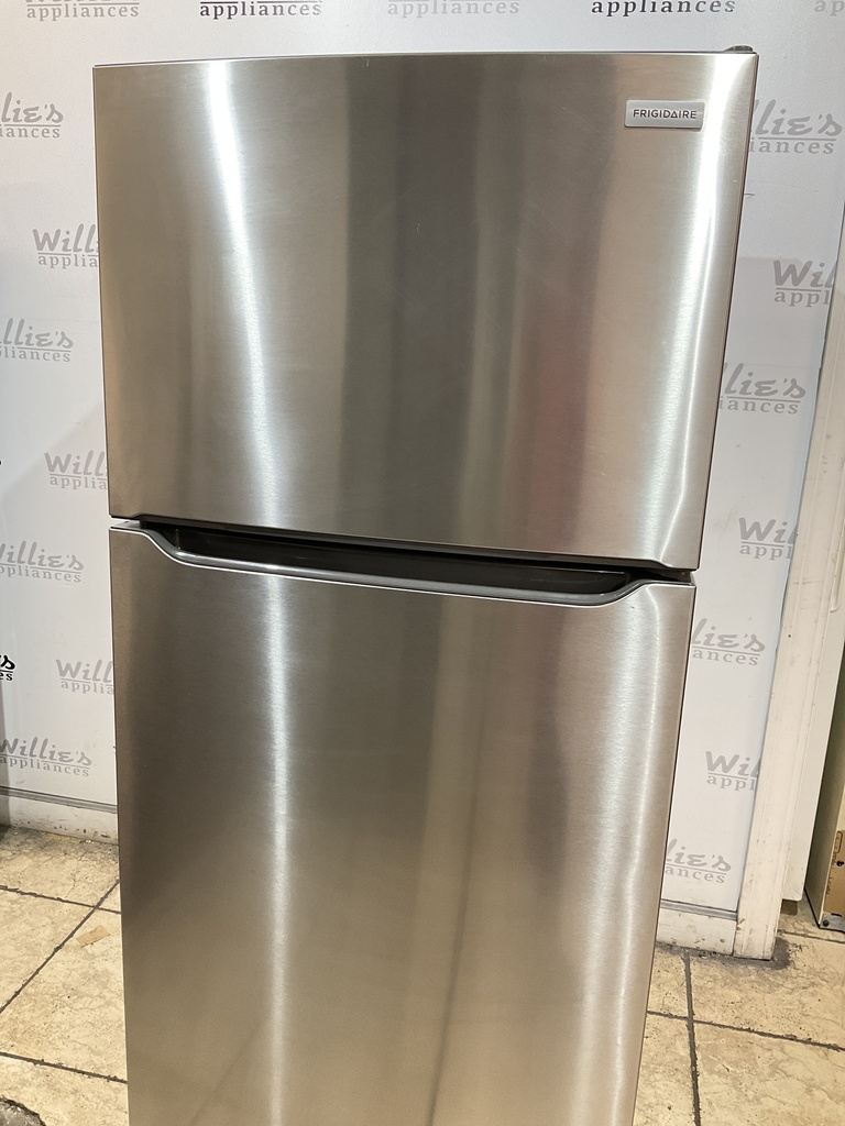 Frigidaire Used Refrigerator Top and Bottom 30x66 (Stainless Steel) 