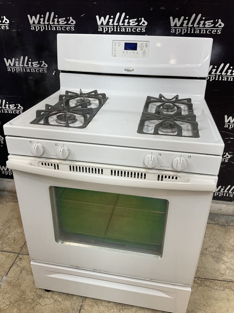 Whirlpool Used Natural Gas Stove 30inches (White) 