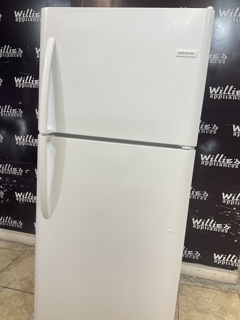 Frigidaire Used Refrigerator Top and Bottom 30x68 1/2” (White) 