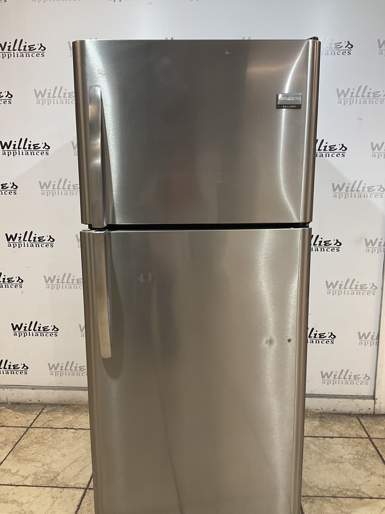 Frigidaire Used Refrigerator Top and Bottom 30x69 (Stainless Steel) 