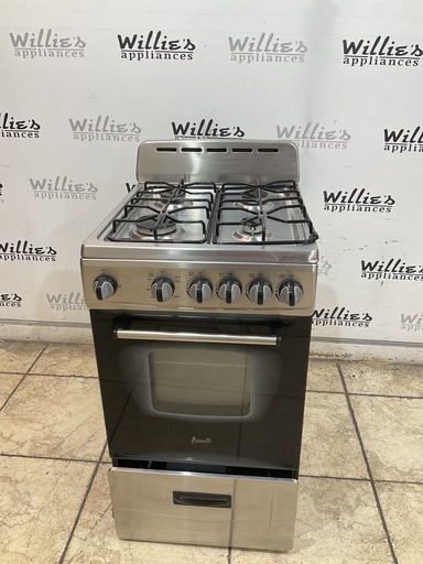 [106286] Avanti Used Natural Gas Stove 19 1/2” (Stainless Steel) 