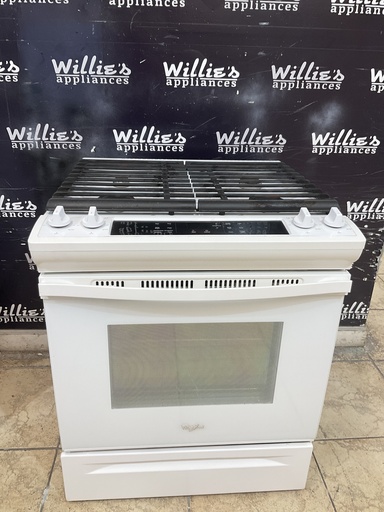 [106300] Whirlpool Used Natural Gas Stove 30inches (white) 