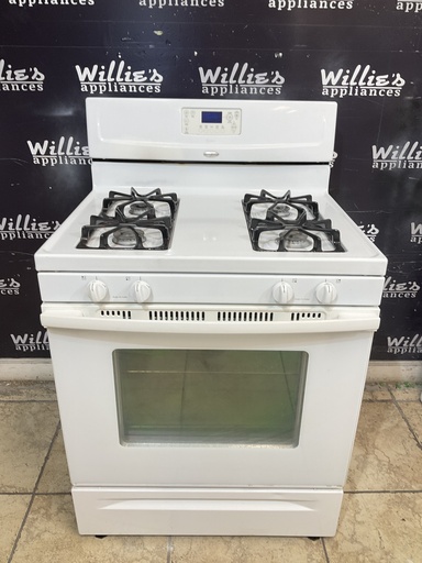 [106296] Whirlpool Used Natural Gas Stove 30inches (White) 
