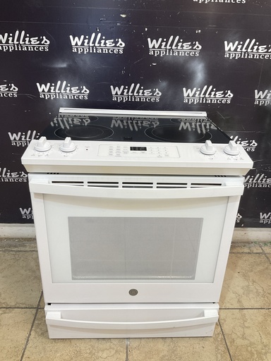 [106310] Ge Used Electric Stove 220volts (40/50 AMP) 30inches {no cord} (White) 