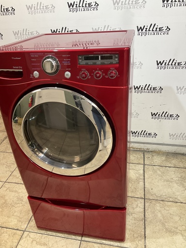 [106315] Lg Used Natural Gas Dryer 27inches (Red) 