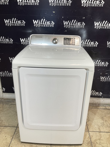 [106327] Samsung Used Electric Dryer 220volts (30 AMP) 27inches {4 prong} (White) 